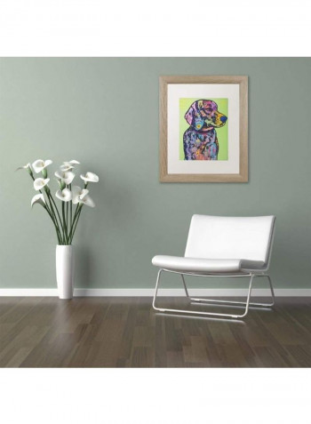 Hank B 19 Framed Wall Art Multicolour 11 x 14inch