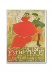Salon Anuuel de la Libre Esthetique 1897 Canvas Wall Art Blue 18 x 24inch