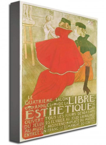 Salon Anuuel de la Libre Esthetique 1897 Canvas Wall Art Blue 18 x 24inch