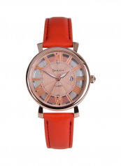 SHEEN Leather Analog Watch 4047PGL-4AUDR
