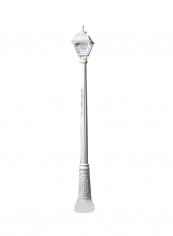 Single Head Outdoor Floor Lamp White 230x2130millimeter