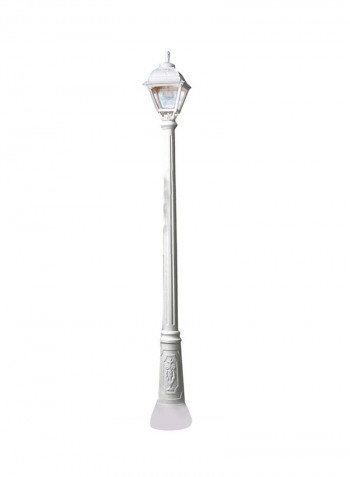 Single Head Outdoor Floor Lamp White 230x2130millimeter