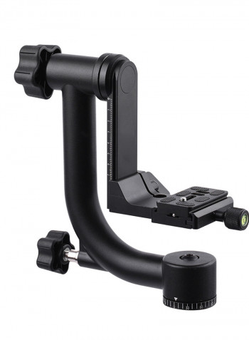 Heavy Duty Panoramic Gimbal Tripod Head Black