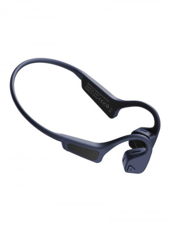 Bluetooth Hanging On-Ear Headset Blue