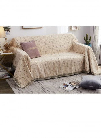 European Style Sofa Slipcover Beige/Brown/Black