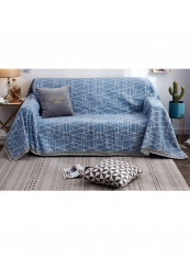 European Style Sofa Slipcover Blue/White reviews European Style Sofa Slipcover Blue/White