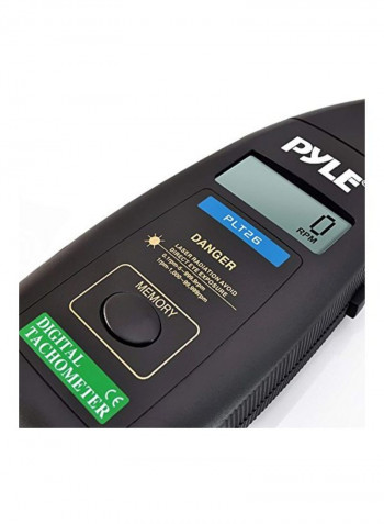Digital Non Contact Laser Tachometer With Carrying Case Black/White/Yellow 3x3x7.8inch