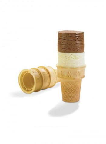 Ice Cream Scoop And Stack White/Silver 7.9x3.4x2.5inch