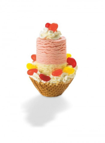 Ice Cream Scoop And Stack White/Silver 7.9x3.4x2.5inch
