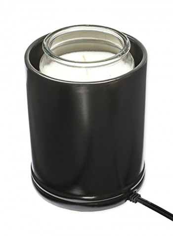 Mom Beauty Love Black Ceramic Stoneware Electric Large Jar Candle Warmer