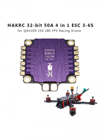 4-In-1 3-6S ESC Support Multishot PWM For QAV200 250 280 Drone 7x6x2centimeter