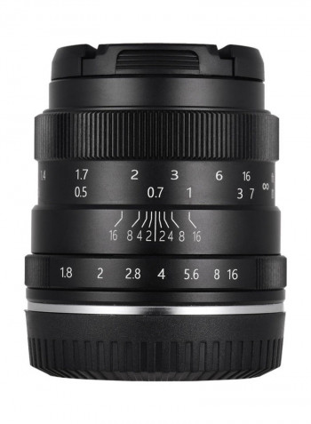F1.8 Digital Camera Lens Large Aperture Black