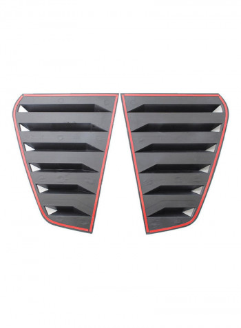 2-Piece Side Window Scoop Louver Cover