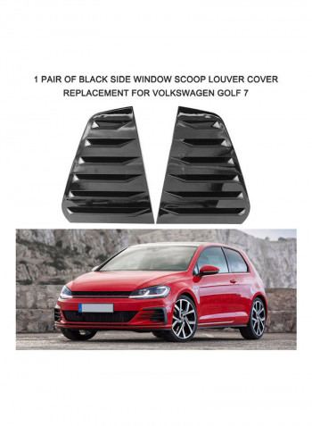 2-Piece Side Window Scoop Louver Cover