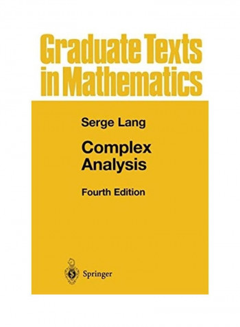 Complex Analysis Hardcover English by Serge Lang