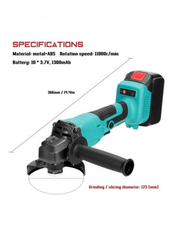 Portable Multifunctional Electric Angle Grinder Blue/Black/Red