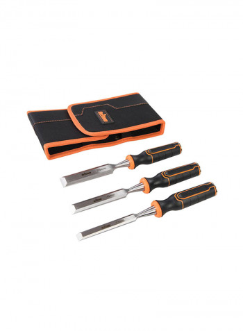 3-Piece Wood Chisel Set Multicolour 19/25millimeter