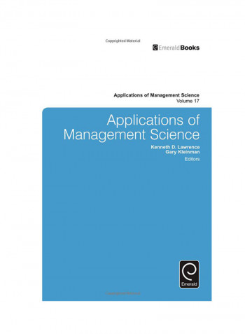 Applications Of Management Science Volume 17 Hardcover