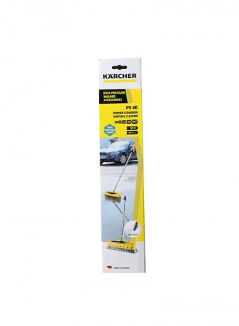 Power Scrub Surface Cleaner Yellow/Black/Silver 744x303x759millimeter