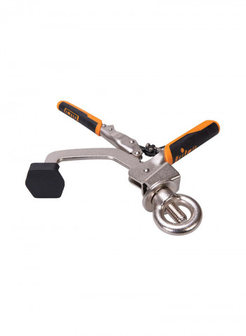 Auto Jaws Drill Press Bench Clamp Silver/Black 16x18inch