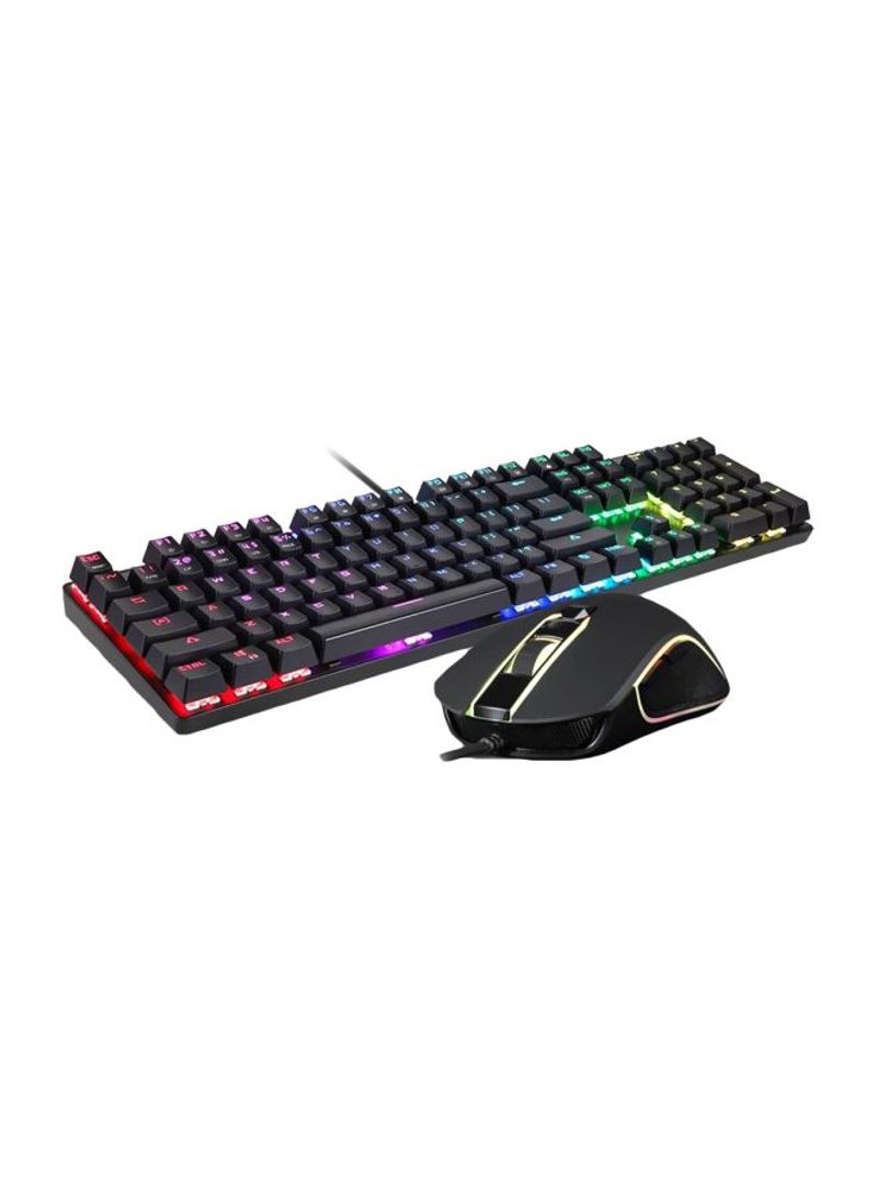 Gaming Keyboard And Mouse Set Black