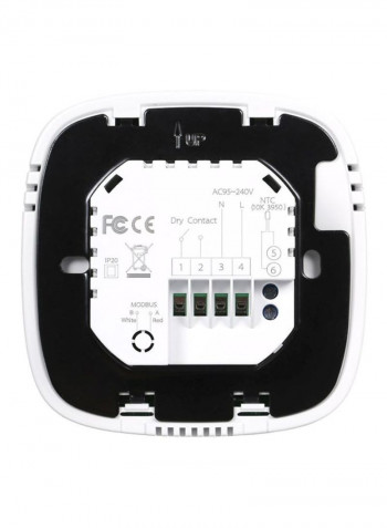 LCD Display Wife Thermostat Black/White 86x86x13.3millimeter