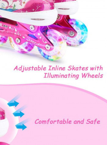 Adjustable Inline Skates With Illuminating Wheels 41.0x37.0x11.0cm