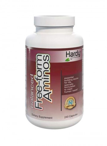 Balanced Free-Form Aminos Amino Acid Dietary Supplement - 240 Capsules