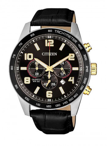 Men's Leather Chronograph Watch AN8166-05E
