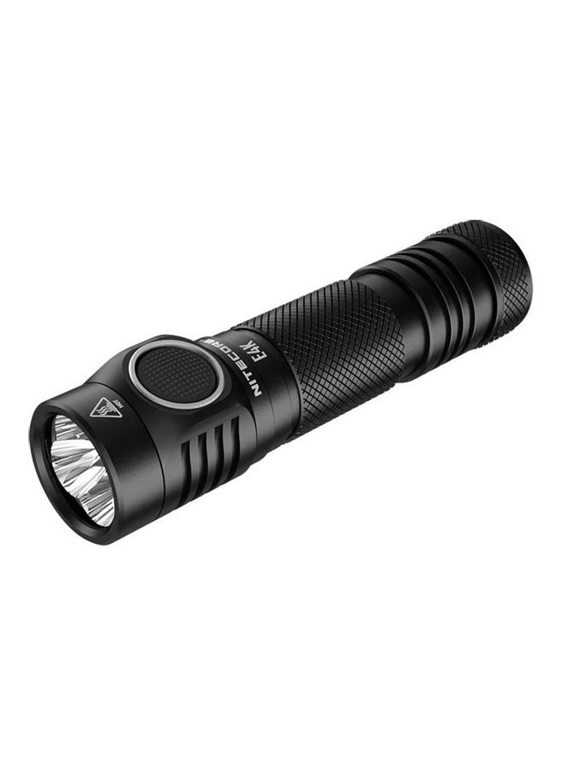 E4K 4400 Lumen EDC Flashlight with 5000mAh Black 117.56millimeter