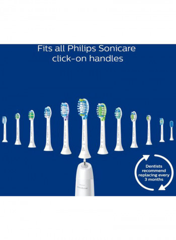 Proresults Plaque Control Replacement Toothbrush Heads White/Green/Blue 1.22x2.36x8.66inch
