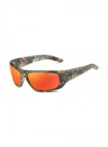 Men's Polarized Rectangular Sunglasses - Lens Size: 64 mm