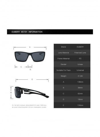 Men's Polarized Rectangular Sunglasses