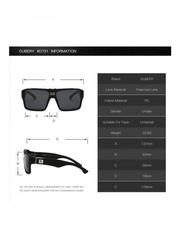 Men's Polarized Square Sunglasses