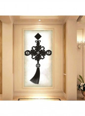 Chinese Knot Design Wall Sicker Black 60x90cm reviews Chinese Knot Design Wall Sicker Black 60x90cm