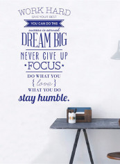 Modern Letters Words Wall Sticker Blue reviews Modern Letters Words Wall Sticker Blue