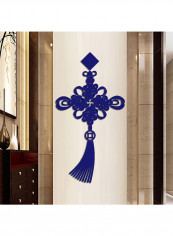 Chinese Knot Design Wall Sticker Blue reviews Chinese Knot Design Wall Sticker Blue