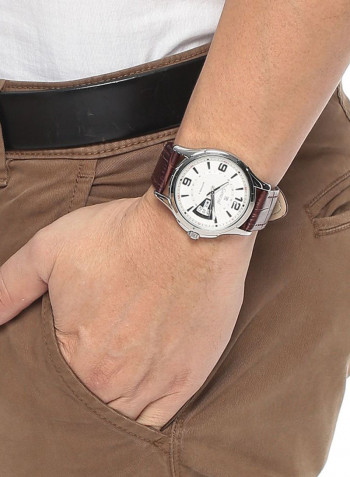 Men's Leather Analog Watch GL143WWO