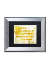 American Dream I Silver Frame Wall Art multicolour 11 x 14inch