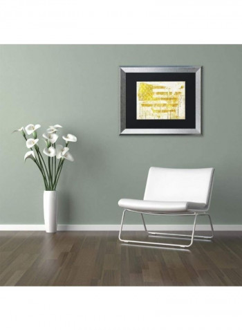 American Dream I Silver Frame Wall Art multicolour 11 x 14inch