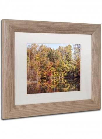 Autumn Quarry Birch Frame Acrylic Art Multicolour 11 x 14inch