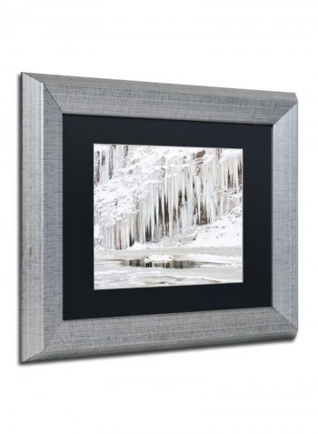Mill Hollow Ice Wall Art White 11 x 14inch