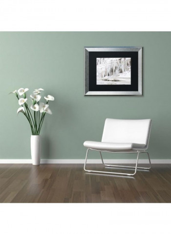 Mill Hollow Ice Wall Art White 11 x 14inch