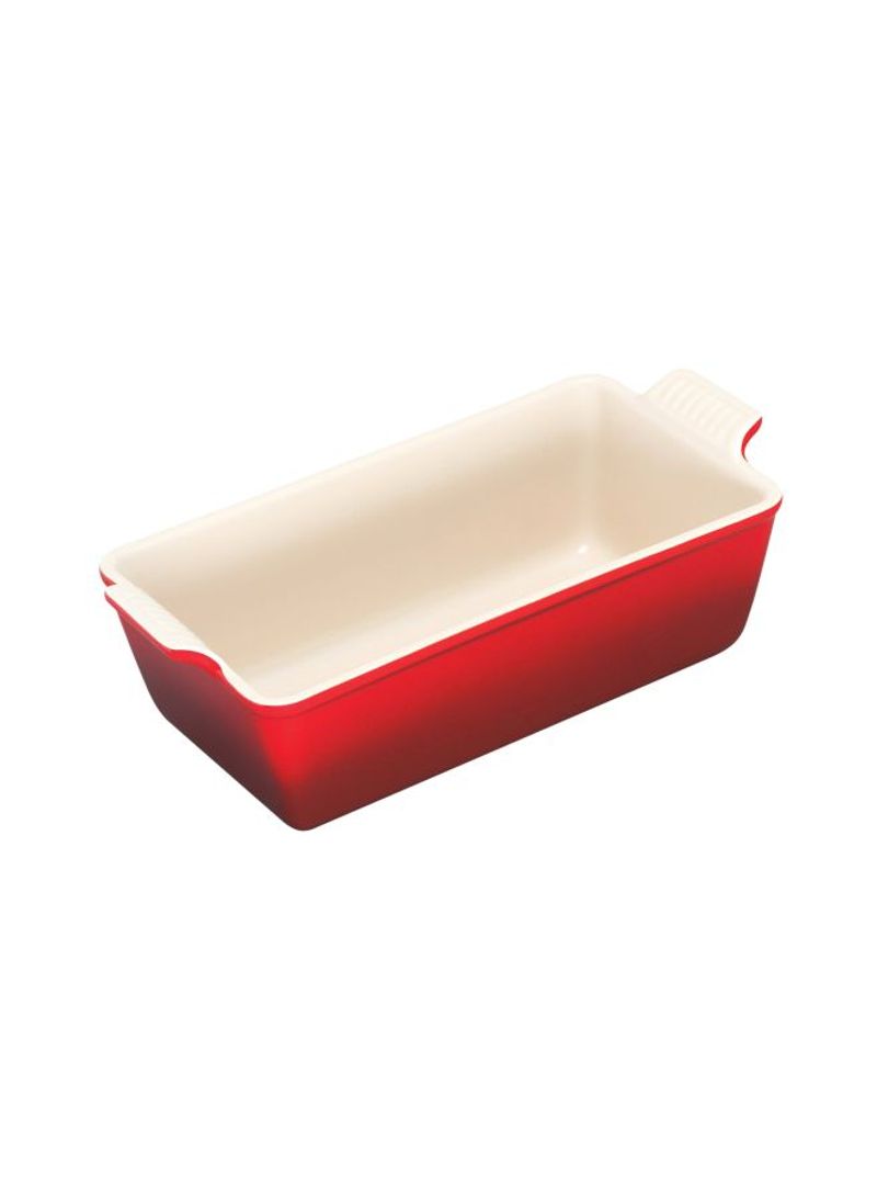 Heritage Stoneware Loaf Pan Cherry 9x3x5inch