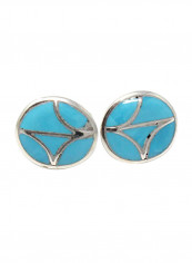 Zuni Turquoise Channel Inlay Stud Earrings reviews Zuni Turquoise Channel Inlay Stud Earrings