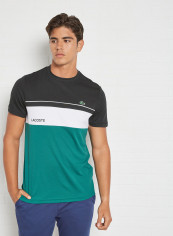 Colourblock T-Shirt Black/Green/White