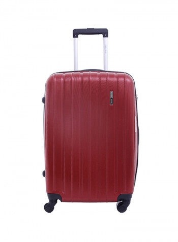 Pabloz Hardside 3 Piece Luggage Trolley Set Burgundi