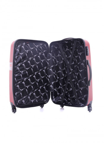 Pabloz Hardside 3 Piece Luggage Trolley Set Burgundi