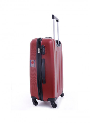 Pabloz Hardside 3 Piece Luggage Trolley Set Burgundi