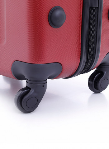 Pabloz Hardside 3 Piece Luggage Trolley Set Burgundi